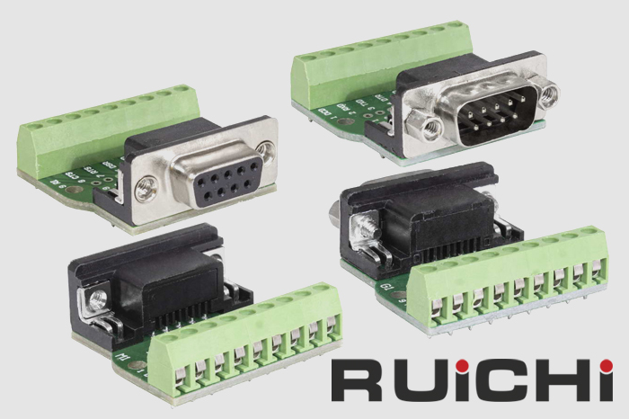 Новинки каталога! Электронные сигнальные модули на плате адаптера DB9 RUICHI для RS-232 интерфейса.