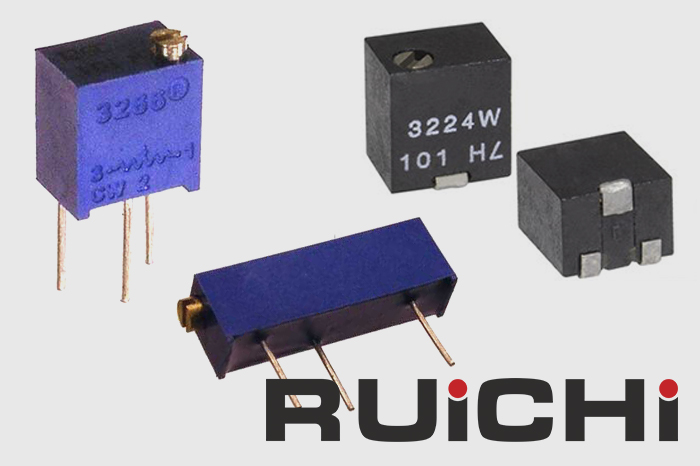 Новинки ассортимента! Подстроечные резисторы RUICHI.