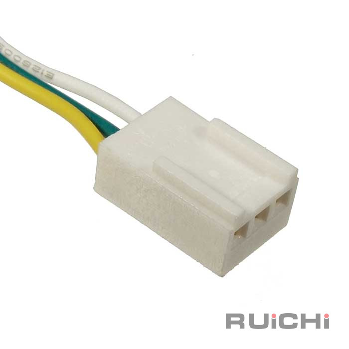 Межплатный кабель питания (розетка) трехполюсный RUICHI HU-03, AWG26, с шагом 2,54 мм, 0,3 м