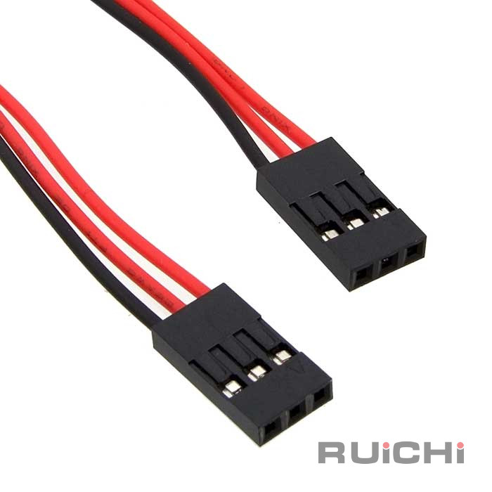 Межплатный кабель питания соединительный (розетка-розетка) RUICHI BLS-3, AWG26, с шагом 2,54 мм, 0.3 м