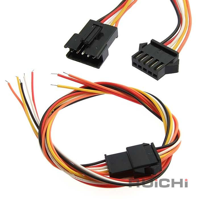 Сборка межплатного кабеля питания (розетка-вилка) RUICHI SM-коннектор, 5Pх600 мм, 26 AWG, с шагом 2,5 мм