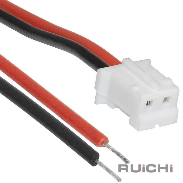 Межплатный кабель питания (розетка) двухполюсный RUICHI HB-02, AWG26, с шагом 2,0 мм, 0,3 м