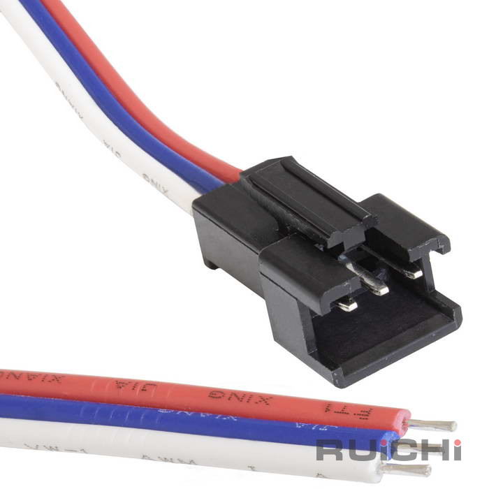 Межплатный кабель питания (вилка) RUICHI SM-коннектор, 3Pх150 мм, 22AWG, с шагом 2,5  мм.