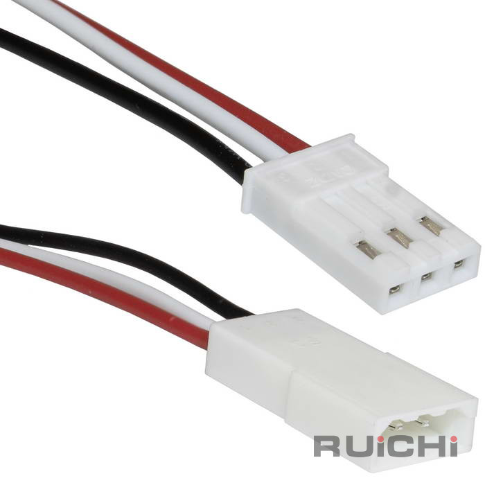 Кабель с разъемом SYP-3 контакта AWG22 0.1m (JST) (вилка + гнездо) комплект