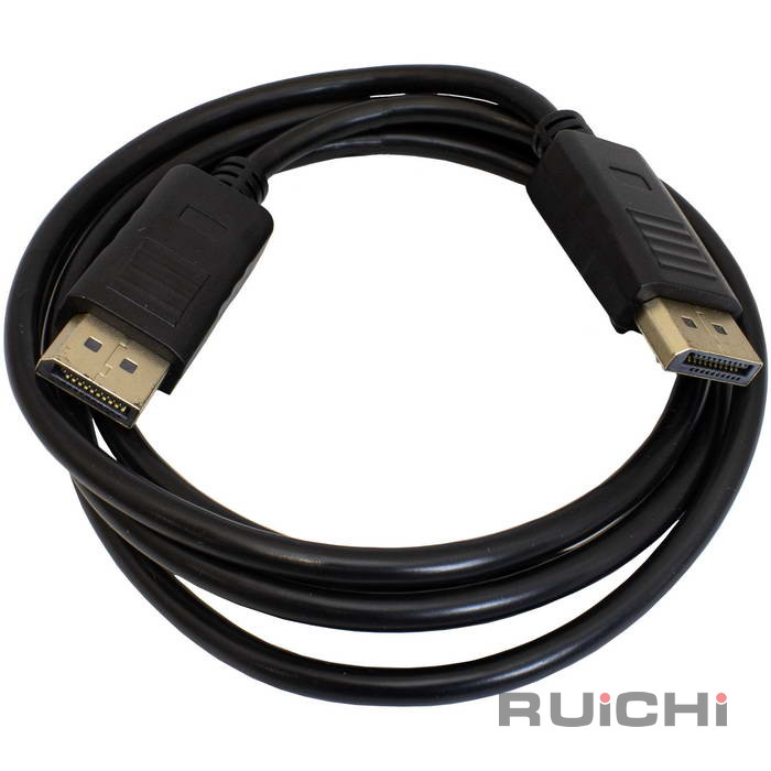 Кабель RUICHI DP-DP-1.5M, DisplayPort (m) (прямой) - DisplayPort (m) (прямой),  1.5м, черный