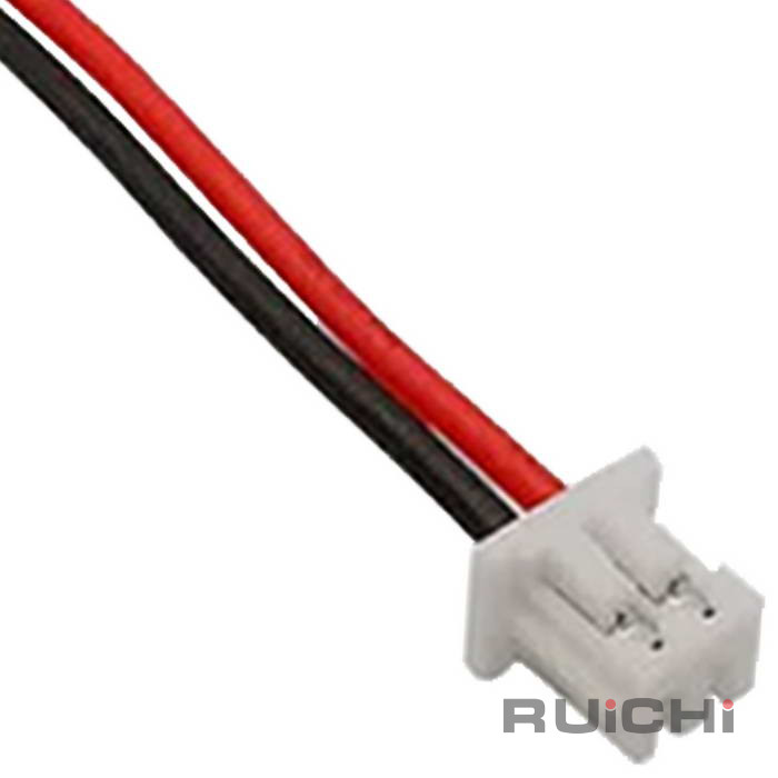 Разъём контактный RUICHI SH 1,25mm 2pin 100mm F (гнездо) с 2 контактами 26AWG 10 см