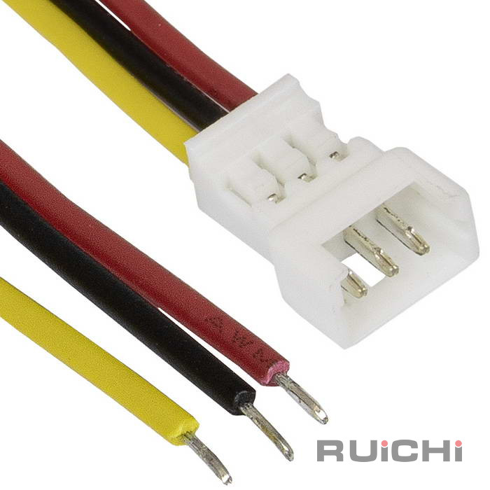 Разъём контактный RUICHI  SH 1,25mm 3pin 100mm M (штекер) с 3 контактами 26AWG 10 см