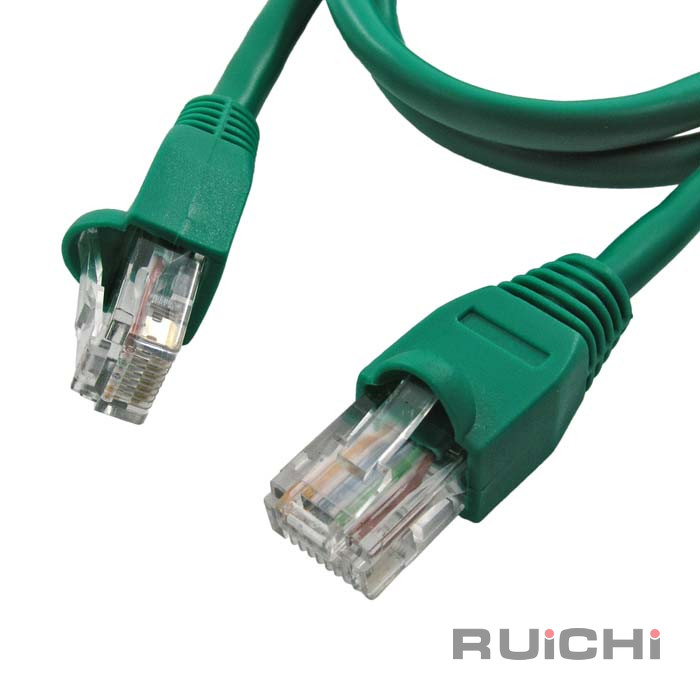 Патчкорд RJ-45 UTP Cat5e RUICHI, 1 м, зелёный