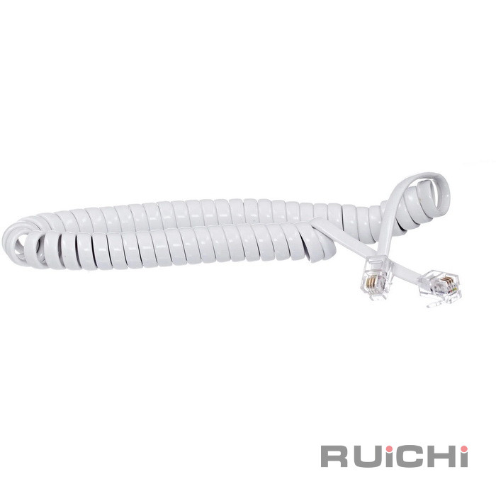 Витой кабель RUICH RJ-10 (4P4C), длина 2 метра, белый