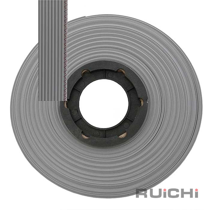 Кабель ленточный 9-проводный RUICHI шаг 1.27 мм сечение жила CU изоляция PVC цвет серый