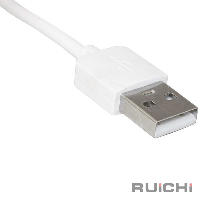 Компьютерный шнур RUICHI USB 2.0 A(m)-mini USB B(m), 1.8 м, белый