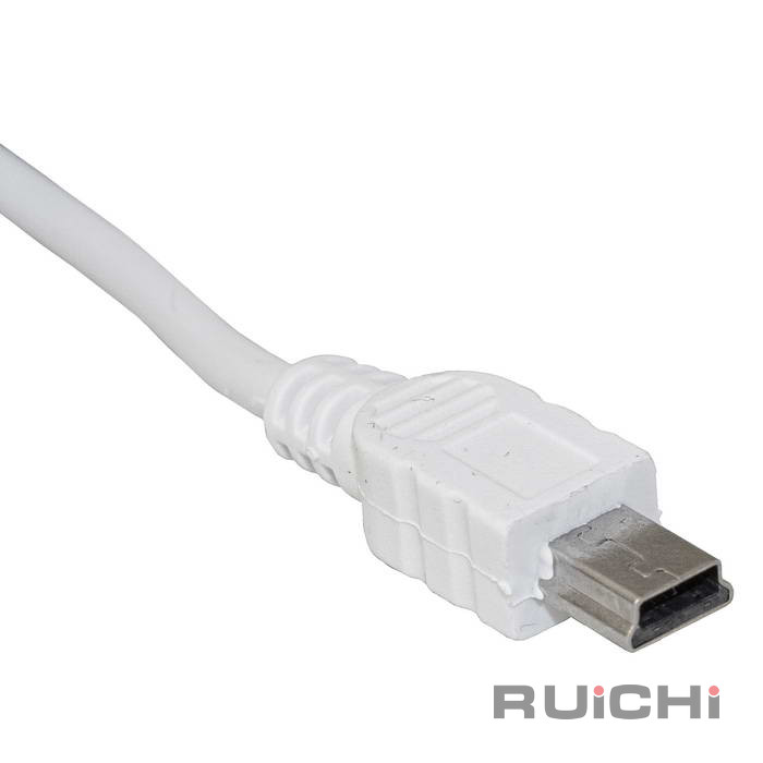 Компьютерный шнур RUICHI USB 2.0 A(m)-mini USB B(m), 1.8 м, белый