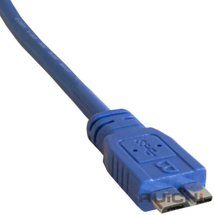 Компьютерный шнур RUICHI USB 3.0 A(m)-micro USB B(m), 1.8 м, чёрный