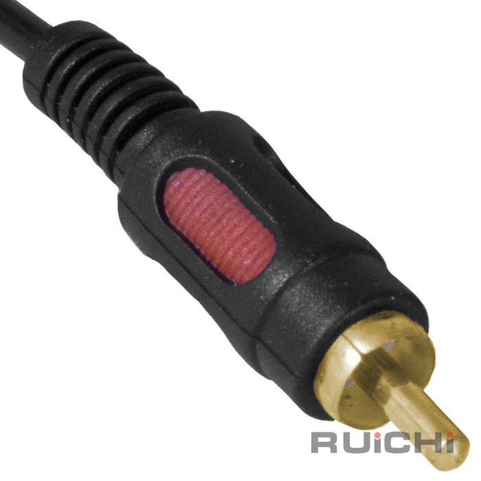 Аудио-видео шнур RUICHI Stereo 3,5 мм - 2 RCA, 1.5 м