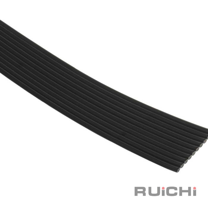 Кабель ленточный RUICHI, 10-проводный, шаг 1,27 мм, жила CU, изоляция PVC, цвет чёрный