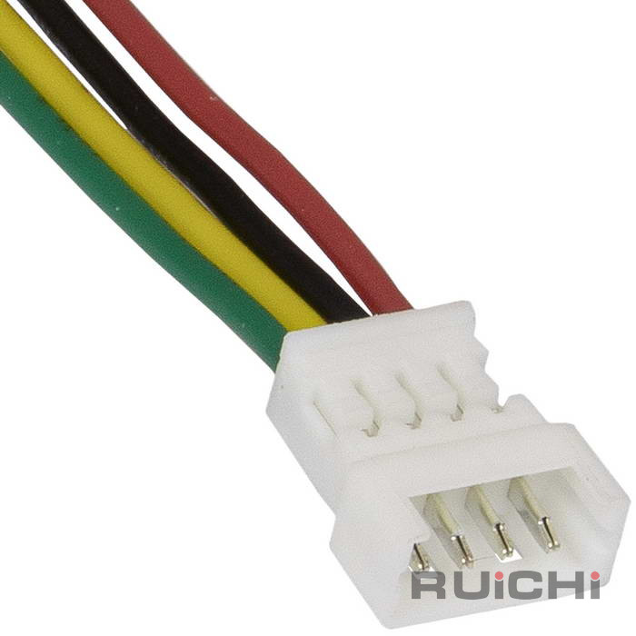 Разъём контактный RUICHI  SH 1,25mm 4pin 100mm M (штекер) с 4 контактами 26AWG 10 см