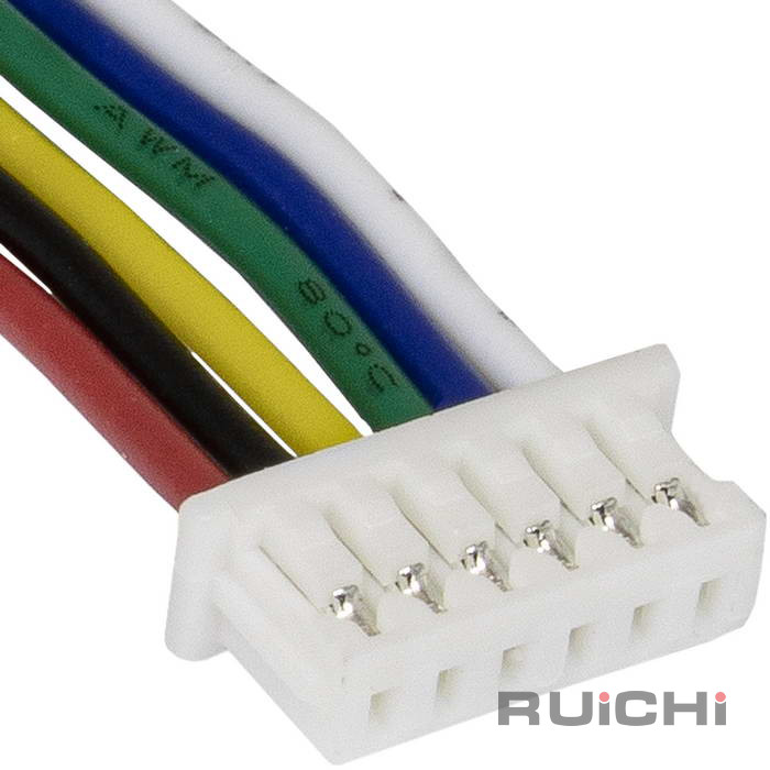 Разъём контактный RUICHI  SH 1,25mm 6pin 100mm F (гнездо) с 6 контактами  26AWG 10 см