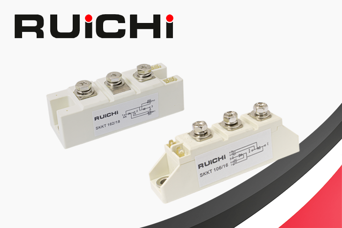 Новинка каталога: силовые тиристорные модули Ruichi на токи 55–160 А
