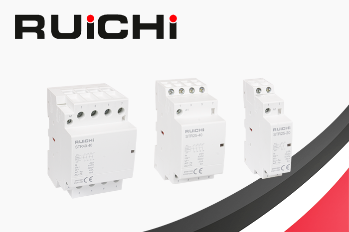 Новинка каталога: модульные контакторы RUICHI серии STR для промышленного оборудования