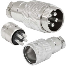 Разъём цилиндрический малогабаритный RUICHI GX20M-5, 5 контактов